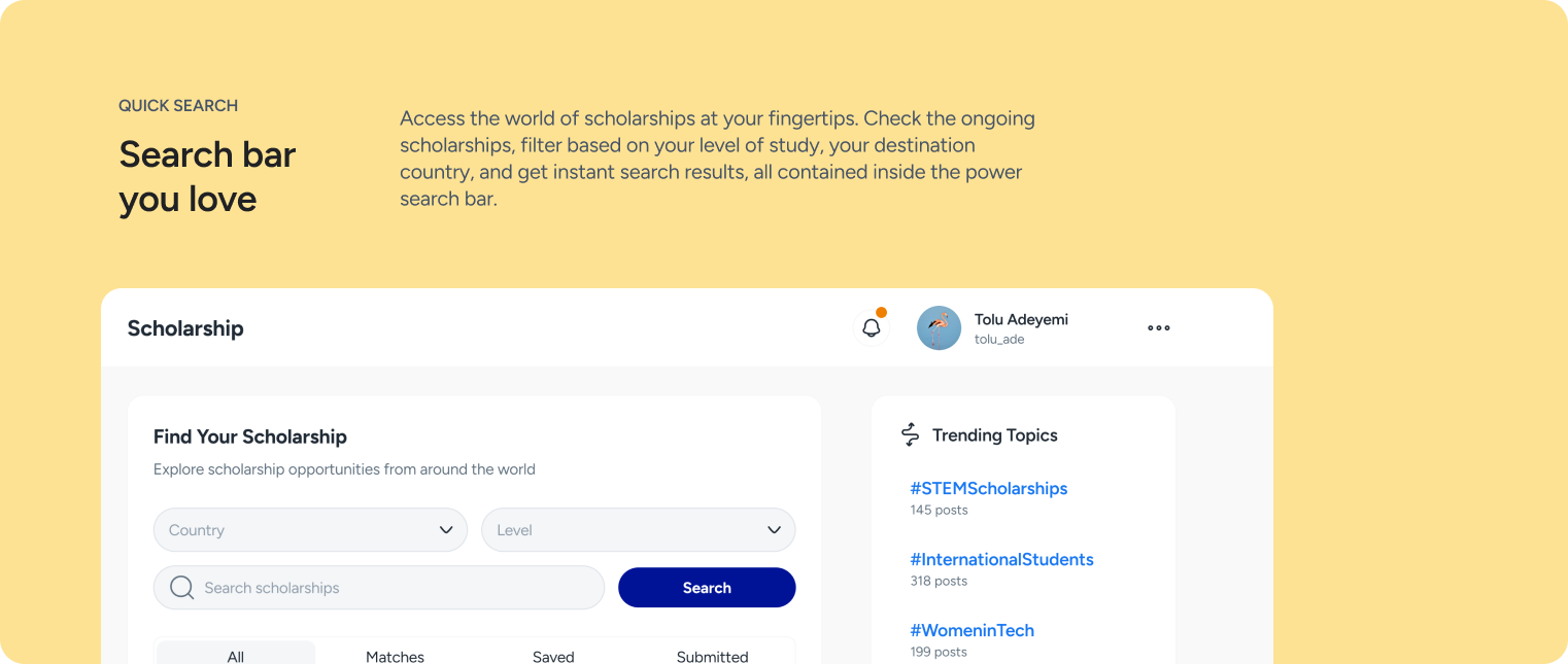 Global scholarship search engine preview one